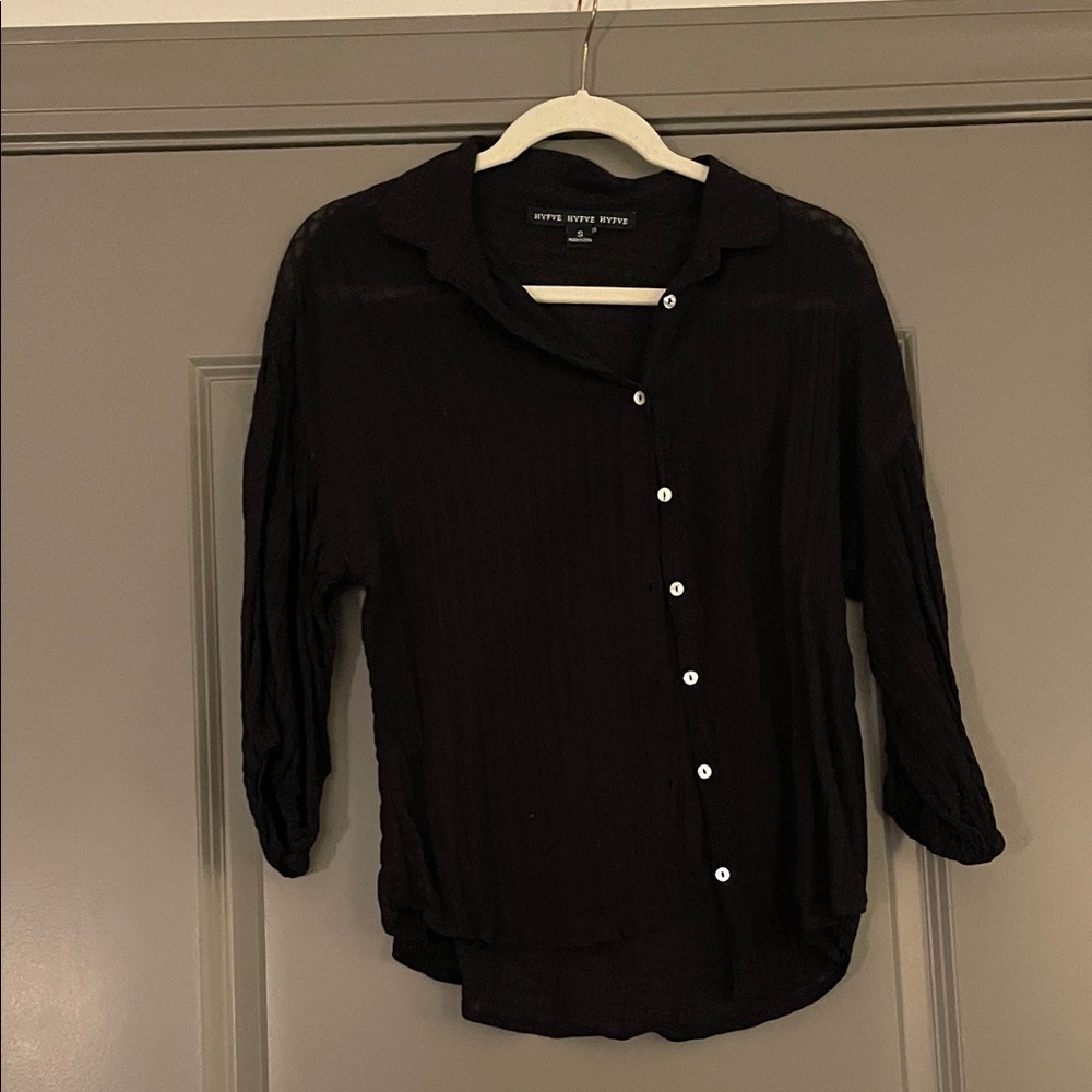 HYFVE Black Button-Down Shirt